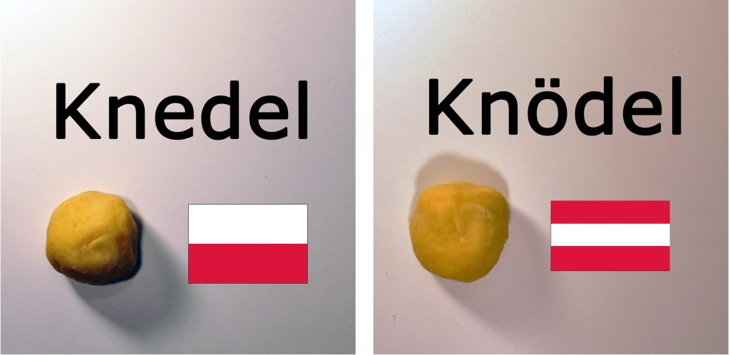 Knedel und Knödel